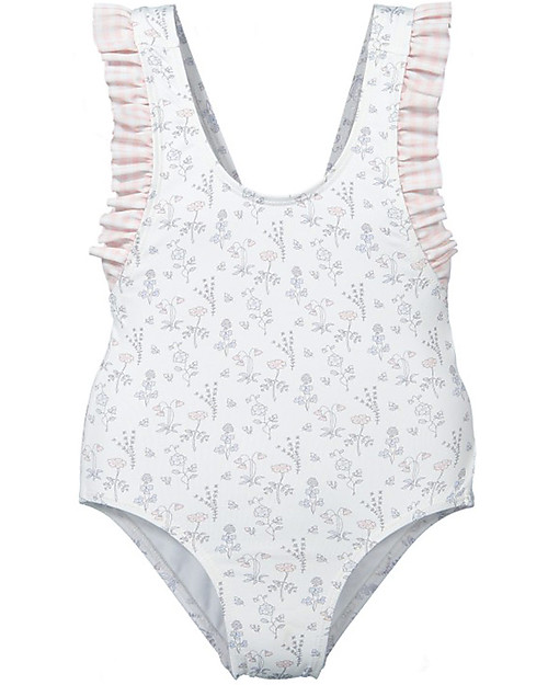 Maria Bianca Floral Bathing Suit - Pink Bow and Frills! Swimsuits