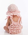 Maria Bianca Plumetti Hat with Bow, Floral Pink - 100% cotton Sunhats