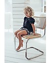 Maria Bianca Shoulder Blouse for Girls, Black - 100% Cotton Bluse
