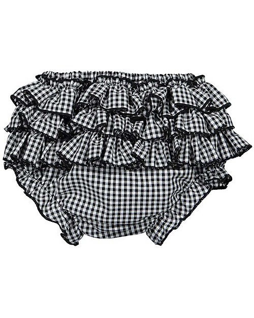 Maria Bianca Squared Bloomers for Girls, Black - 100% Cotton Shorts