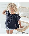 Maria Bianca Squared Bloomers for Girls, Black - 100% Cotton Shorts