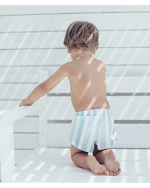 boys white swim shorts