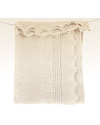 Marquise de Laborde Cream Royal Baby Basketweave Blanket - 100% Pure Merino Wool (110 x 100 cm) Muslin Swaddle
