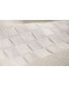 Marquise de Laborde Cream Royal Baby Basketweave Blanket - 100% Pure Merino Wool (110 x 100 cm) Muslin Swaddle