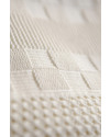 Marquise de Laborde Cream Royal Baby Basketweave Blanket - 100% Pure Merino Wool (110 x 100 cm) Muslin Swaddle