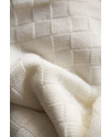 Marquise de Laborde Cream Royal Baby Basketweave Blanket - 100% Pure Merino Wool (110 x 100 cm) Muslin Swaddle