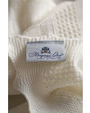 Marquise de Laborde Cream Royal Baby Basketweave Blanket - 100% Pure Merino Wool (110 x 100 cm) Muslin Swaddle