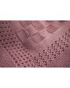 Marquise de Laborde Dusty Rose Royal Baby Basketweave Blanket - 100% Cotton (110 x 100 cm) Muslin Swaddle