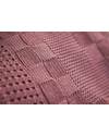 Marquise de Laborde Dusty Rose Royal Baby Basketweave Blanket - 100% Cotton (110 x 100 cm) Muslin Swaddle