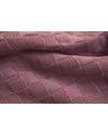 Marquise de Laborde Dusty Rose Royal Baby Basketweave Blanket - 100% Cotton (110 x 100 cm) Muslin Swaddle
