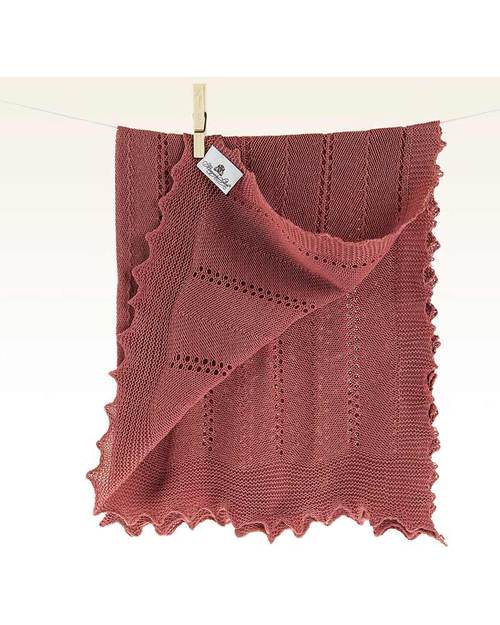 Dusty Rose Herringbone Knit Blanket Dusty Rose Herringbone Knit Blanket