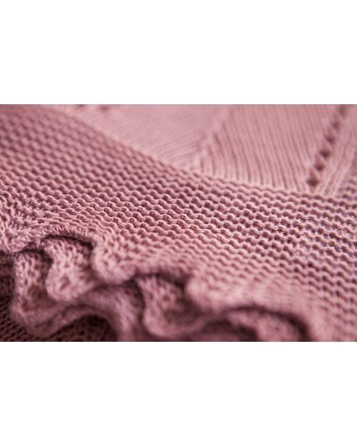 Dusty Rose Herringbone Knit Blanket Dusty Rose Herringbone Knit Blanket