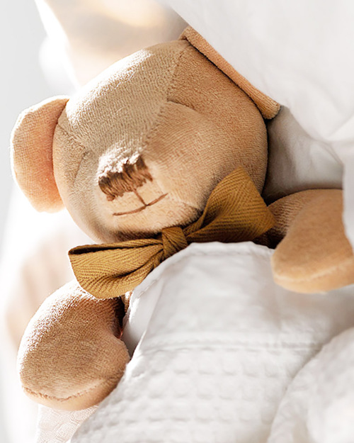 Maud N Lil DouDou Comforter with Gift Box - Honey - 100% Organic Cotton! Doudou & Comforters
