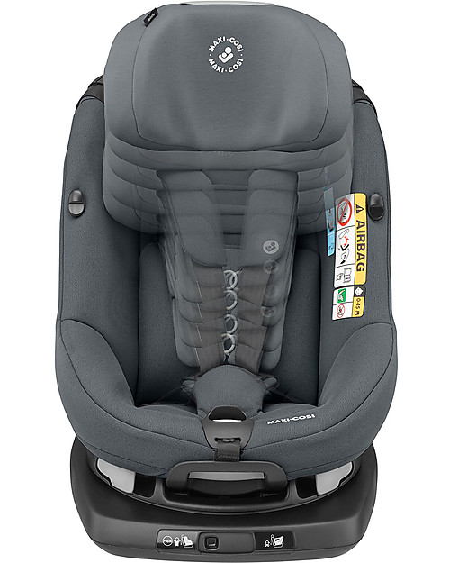 Maxi Cosi AxissFix Car Seat - Authentic Graphite - From 4 months to 4 years - 360° Swiveling Seat Car Seats Group 1/2/3