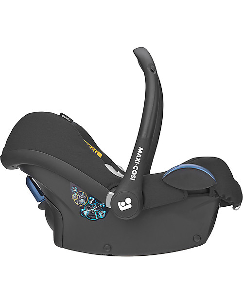 Maxi Cosi CabrioFix Car Seat - Authentic Black - 0-12 months - Side Protection System Car Seats Group 0+/1
