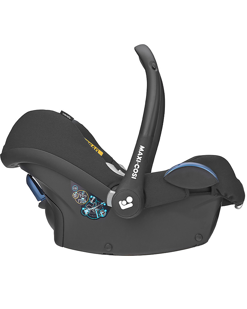 Maxi Cosi CabrioFix Car Seat Authentic Black - 0-12 months - Side Protection System unisex (bambini)