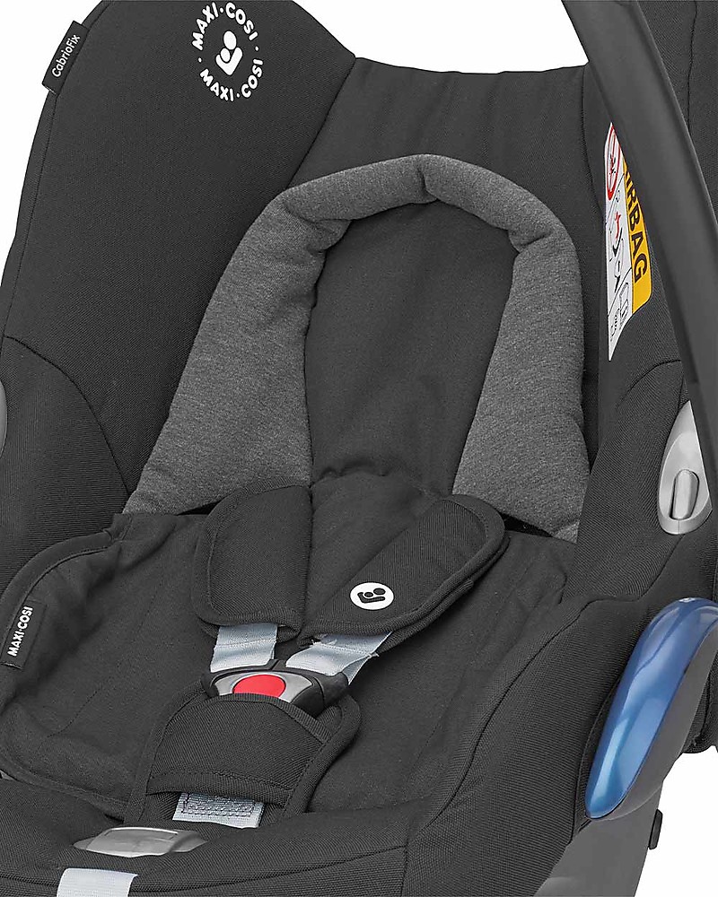 Koel Federaal aankomst Maxi Cosi CabrioFix Car Seat - Authentic Black - 0-12 months - Side  Protection System unisex (bambini)