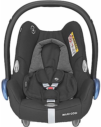 Maxi Cosi CabrioFix Car Seat Authentic Black + E-Safety Smart Cushion Baby Car Seats