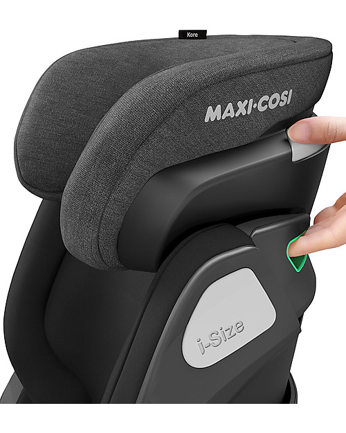 Maxi Cosi Kore i-Size Car Seat - Authentic Black - 3-12 years - Superior Protection! Car Seats Group 2/3