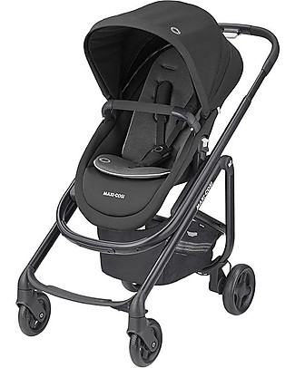 Maxi Cosi Stroller Lila SP - Essential Black + Cabriofix Car Seat Pushchairs