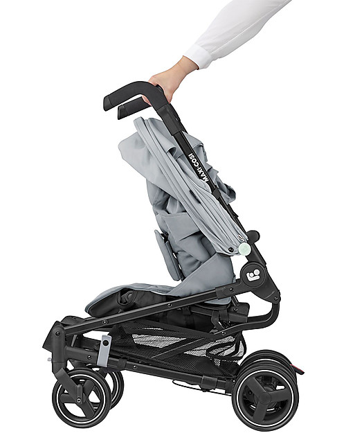 Maxi Cosi Stroller Mara - Brave Grey - From Birth to 4 years - Ultracompact and light Lights Strollers