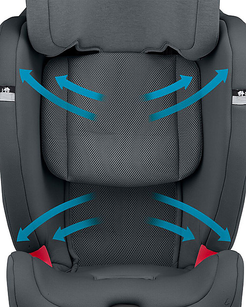 Maxi Cosi Titan Plus Car Seat Authentic Graphite + E-Safety Smart Cushion Car Seats Group 2/3