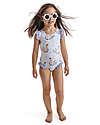 Meia Pata Baby Bathing Suit La Digue - Squirrel Lilac - with Ruffles and Bow Swimsuits