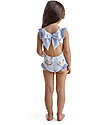 Meia Pata Baby Bathing Suit La Digue - Squirrel Lilac - with Ruffles and Bow Swimsuits