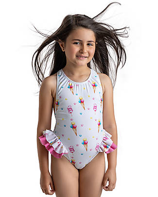 Meia Pata Baby Bathing Suit Mahe - Ice Cream - with Ruffles and Bow Swimsuits