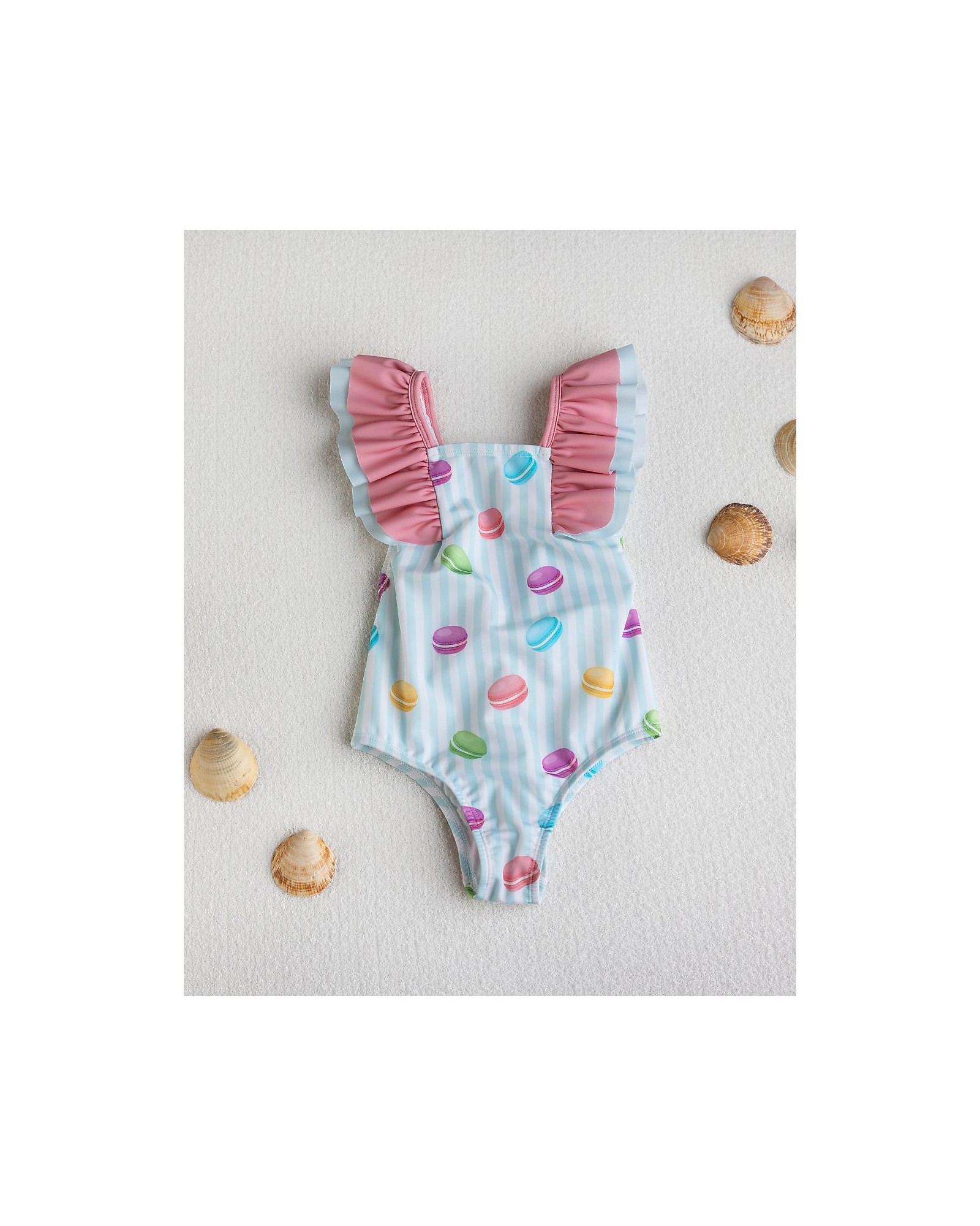 Meia Pata Baby Bathing Suit Saint Anne - Macarons - with Ruffles and ...