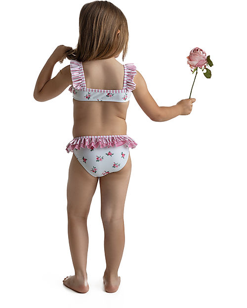 Meia Pata Baby Bikini - Flowers - with Ruffles Bikinis And Tankinis