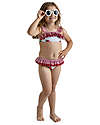 Meia Pata Baby Bikini - Raspberries - with Ruffles Bikinis And Tankinis