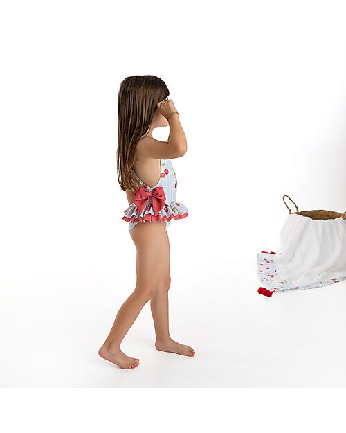 Meia Pata Bathing Suit Acapulco - Cherries - with Ruffles and Bow Swimsuits
