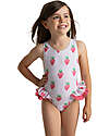 Meia Pata Bathing Suit Holbox - Strawberries - with Ruffles and Bow Swimsuits