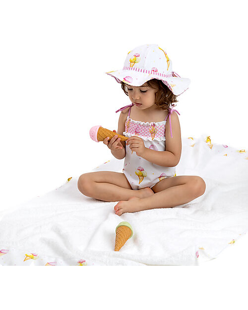 Meia Pata Bathing Suit Mezcala - Ice Creams - with Bows Swimsuits