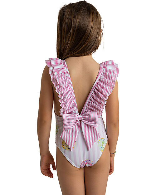 Meia Pata Bathing Suit Tulum - Donuts - with Ruffles and Bow Swimsuits