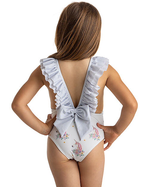 Meia Pata Bathing Suit Tulum - Unicorns - with Ruffles and Bow Swimsuits