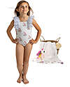 Meia Pata Bathing Suit Tulum - Unicorns - with Ruffles and Bow Swimsuits