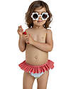 Meia Pata Bikini Bottom - Cherries - with Ruffles and Bow Bikinis And Tankinis