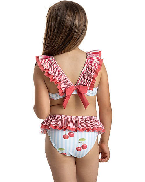 Meia Pata Bikini - Cherries - with Ruffles and Bow Bikinis And Tankinis