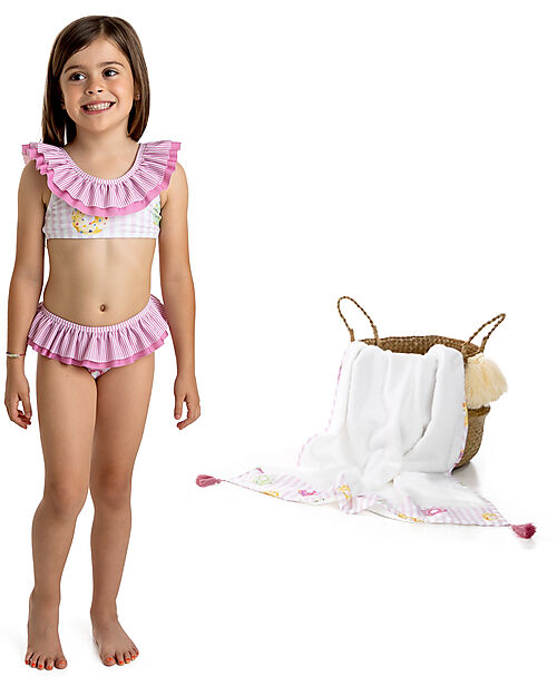 Meia Pata Bikini - Donuts - with Ruffles and Bow Bikinis And Tankinis