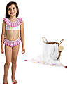 Meia Pata Bikini - Donuts - with Ruffles and Bow Bikinis And Tankinis