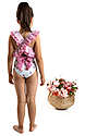 Meia Pata Seychelles Swimsuit - Flowers - with Ruffles and Bow Swimsuits