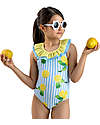 Meia Pata Seychelles Swimsuit - Lemons - with Ruffles and Bow Swimsuits