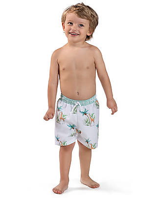 Meia Pata Trunks - Giraffe - with Back Poket Swimming Trunks