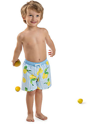 Meia Pata Trunks - Lemons - with Back Poket Swimming Trunks