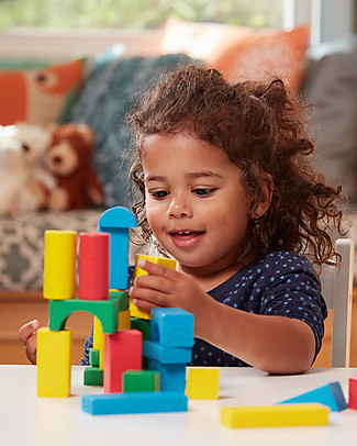 Melissa & Doug 100 Wood Blocks Building Blocks