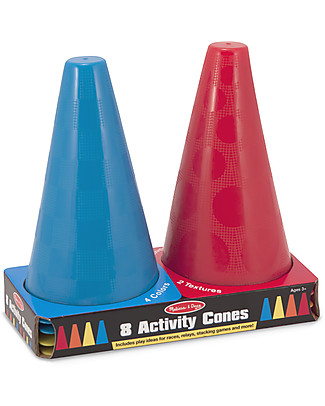 Melissa & Doug 8 Activity Cones - Includes play guide for outdoor activites Outdoor Games & Toys
