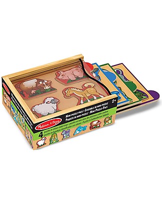 Melissa & Doug Animals Mini-Puzzle Pack Puzzles