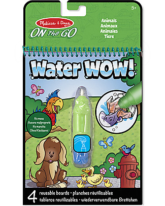 Melissa & Doug Animals Water Wow Assortment - 4 cards with refillable water pen! Creative Toys